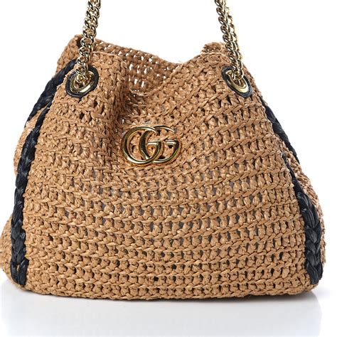 gucci raffia marmont bag|gucci marmont handbags.